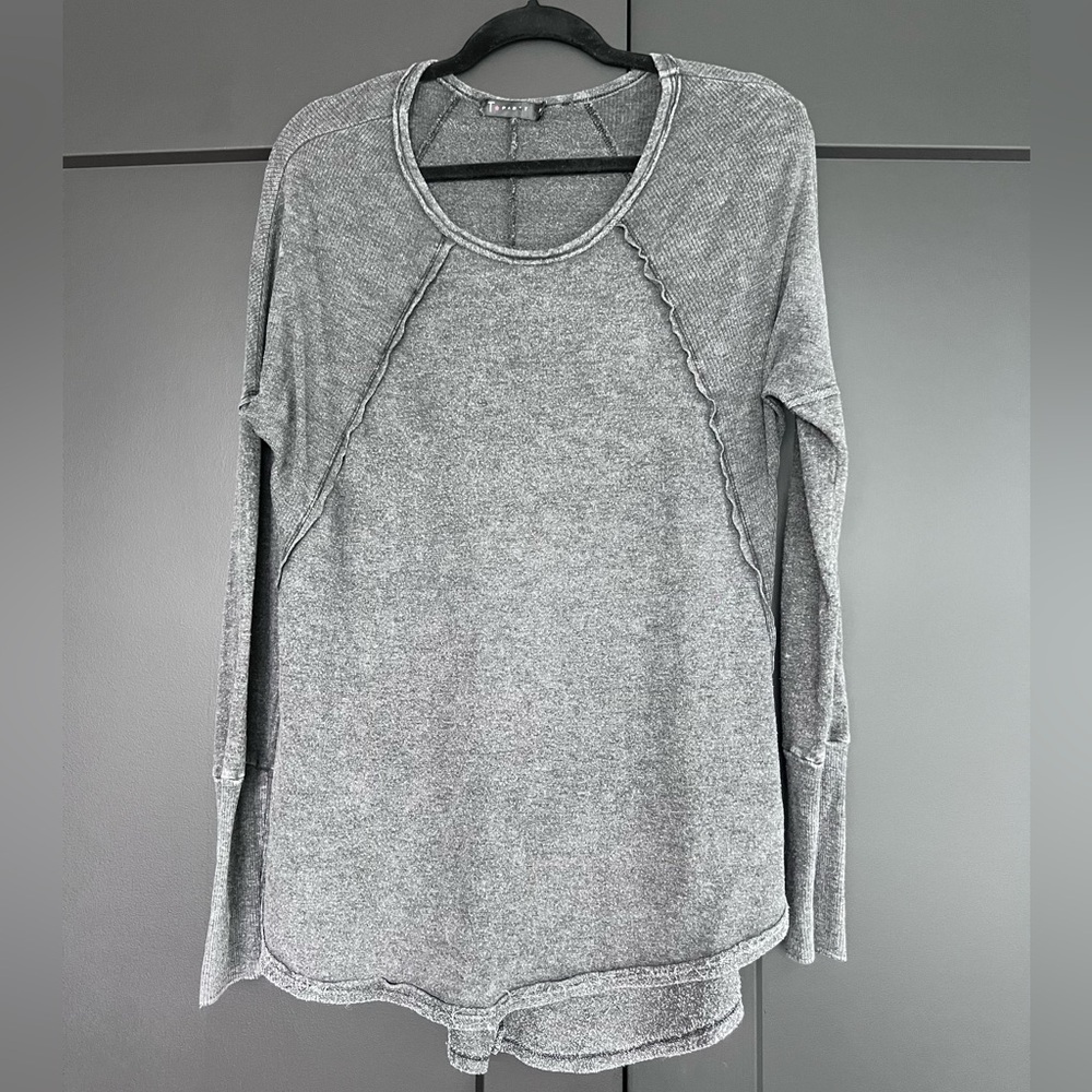 Long sleeve washed black shirt